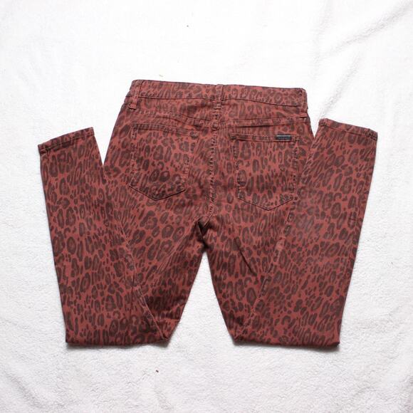 Joe’s Jeans The Charlie High Rise Skinny Ankle Leopard Print Jeans Sz 29 - Picture 3 of 8